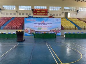 Hình ảnh Công tác chuẩn Bị cho Lễ Khai Mạc Giải Bóng Đá HĐH Vạn Trạch lần thứ 5