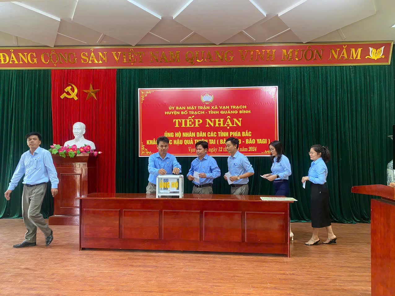 Xã vạn trạch Cùng triệu trái tim hướng về đồng bào miền Bắc
