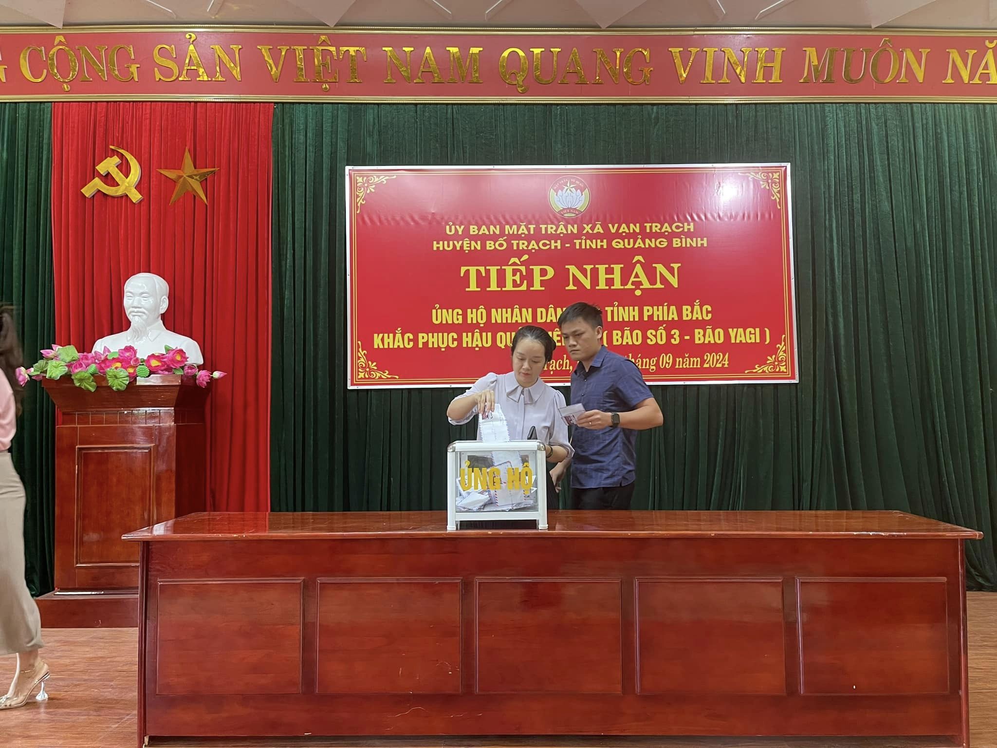 Xã vạn trạch Cùng triệu trái tim hướng về đồng bào miền Bắc