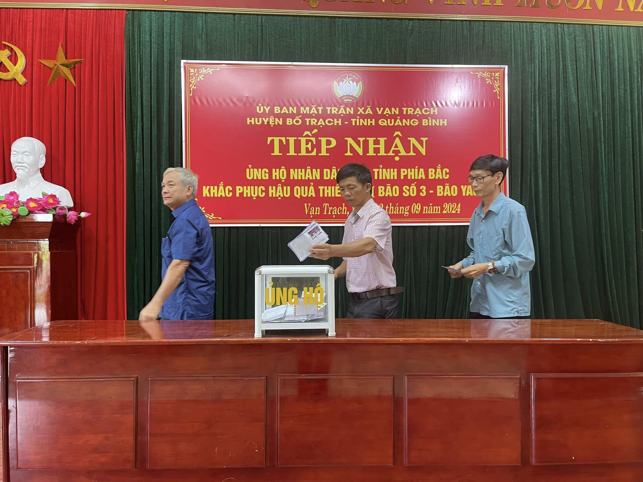 Xã vạn trạch Cùng triệu trái tim hướng về đồng bào miền Bắc