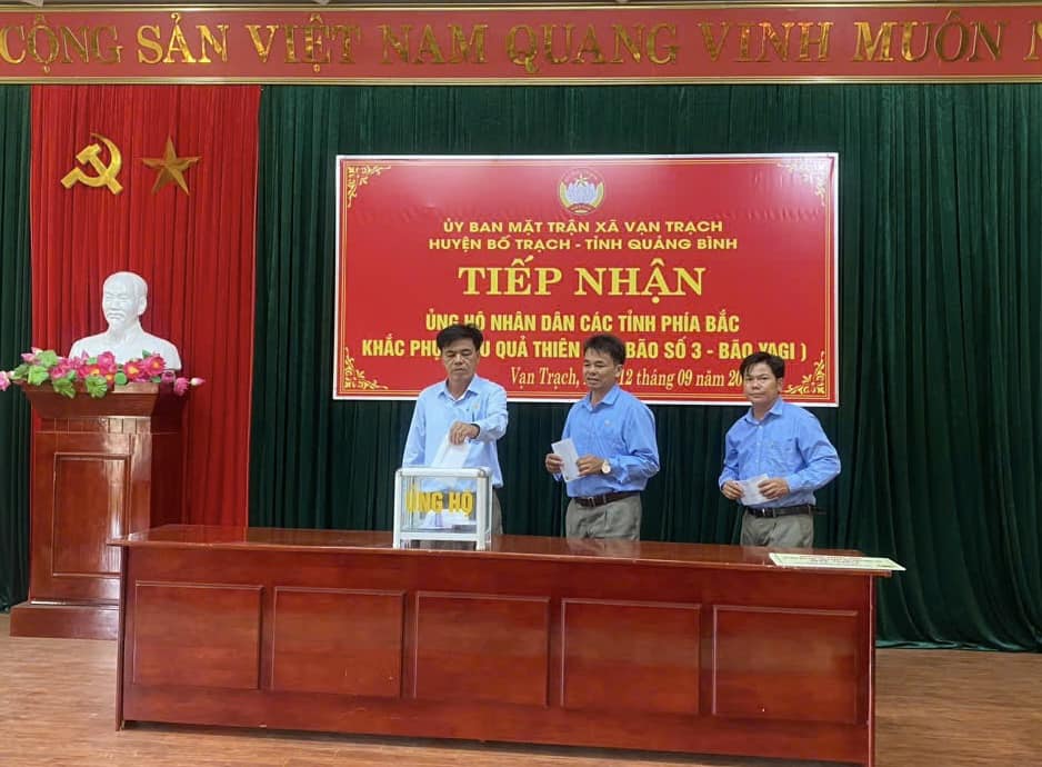 Xã vạn trạch Cùng triệu trái tim hướng về đồng bào miền Bắc