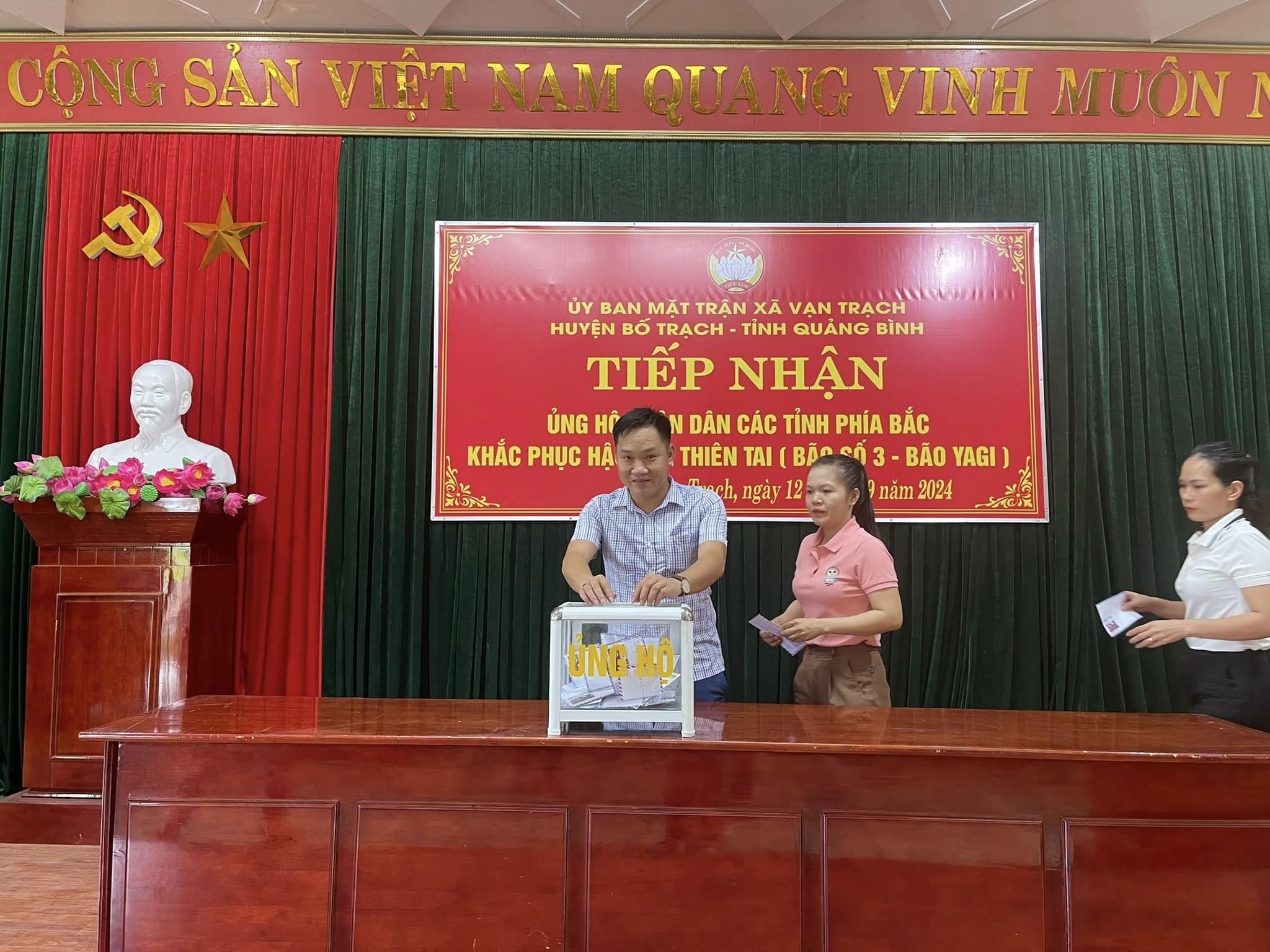 Xã vạn trạch Cùng triệu trái tim hướng về đồng bào miền Bắc