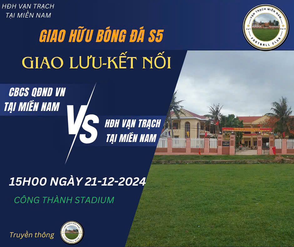 Giao lưu bóng đá - kết nối đồng hương